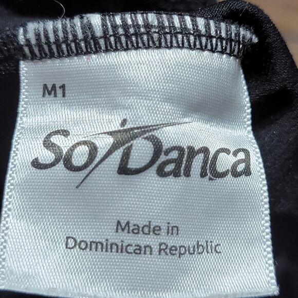 So Danca Black Sleeveless Bodysuit w/ Mesh Top - Picture 6 of 6